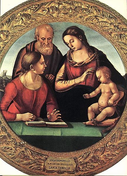 Luca Signorelli The Holy Family with Saint